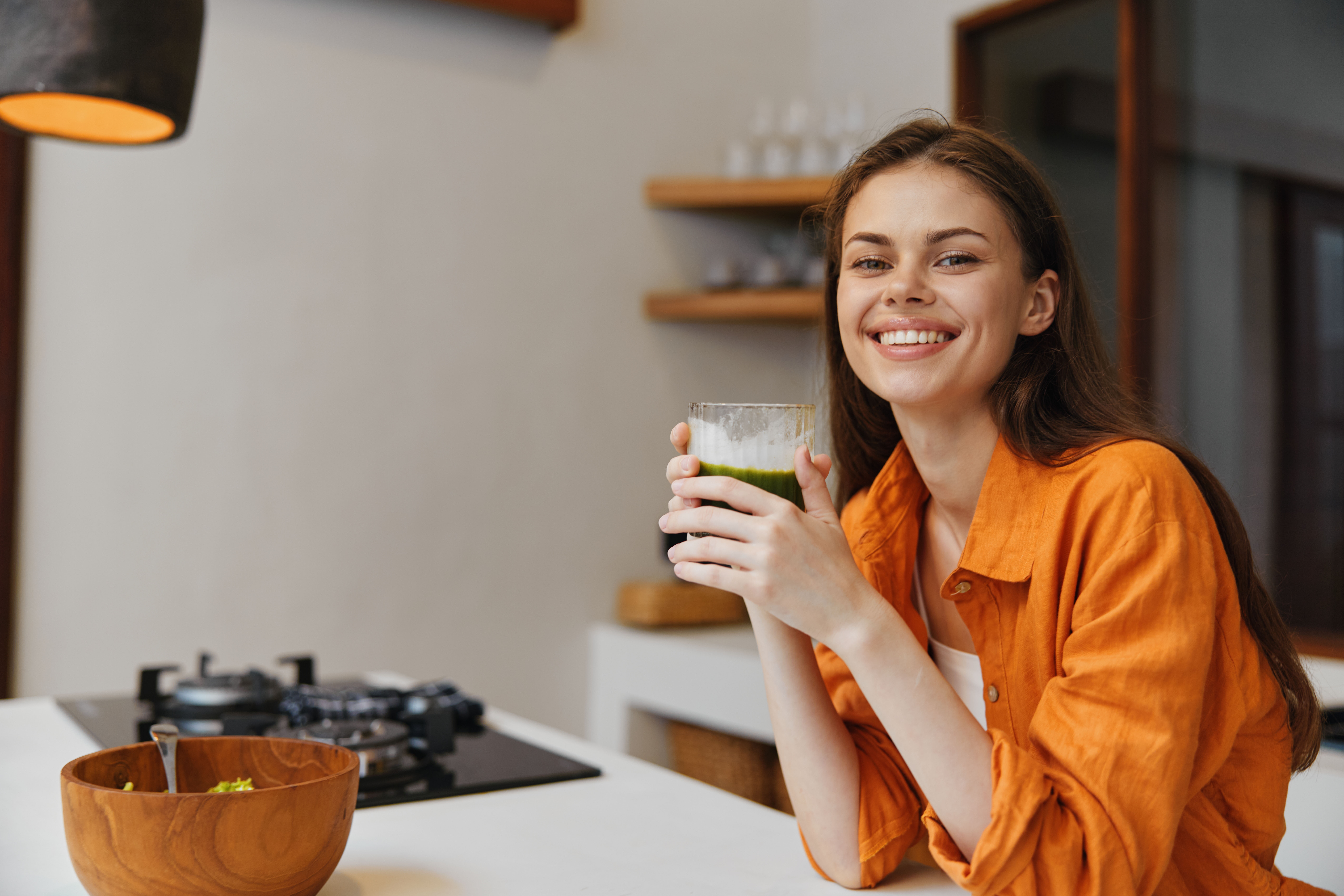image of woman eating healthy